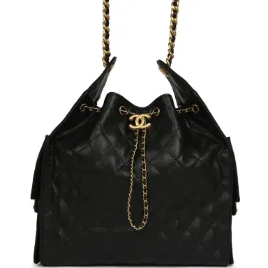 Chanel Chanel Medium 25 Hobo Bag Black Caviar Antique Gold Hardware | Thumbnail 1 Chanel Chanel Medium 25 Hobo Bag Black Caviar Antique Gold Hardware | Thumbnail 1