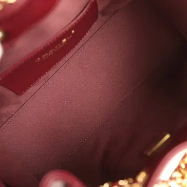 Chanel Chanel Mini 25 Hobo Bag Dark Burgundy Caviar Gold Hardware | Thumbnail 8