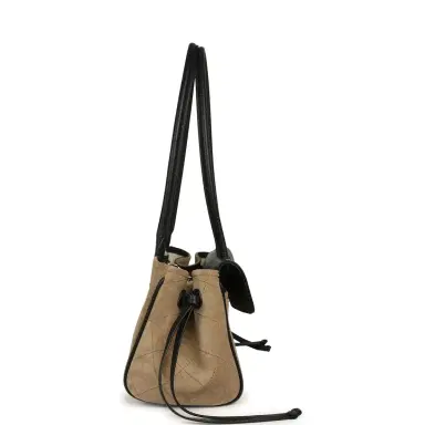 Chanel Chanel Small "Urban Essential" East West Shopping Tote Black Grained Calfskin and Beige Suede Gold Hardware | Thumbnail 3 Chanel Chanel Small "Urban Essential" East West Shopping Tote Black Grained Calfskin and Beige Suede Gold Hardware | Thumbnail 3