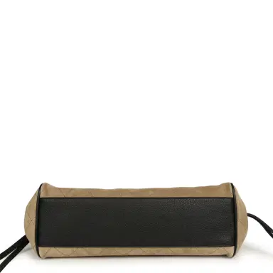 Chanel Chanel Small "Urban Essential" East West Shopping Tote Black Grained Calfskin and Beige Suede Gold Hardware | Thumbnail 6 Chanel Chanel Small "Urban Essential" East West Shopping Tote Black Grained Calfskin and Beige Suede Gold Hardware | Thumbnail 6