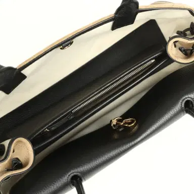 Chanel Chanel Small "Urban Essential" East West Shopping Tote Black Grained Calfskin and Beige Suede Gold Hardware | Thumbnail 7 Chanel Chanel Small "Urban Essential" East West Shopping Tote Black Grained Calfskin and Beige Suede Gold Hardware | Thumbnail 7