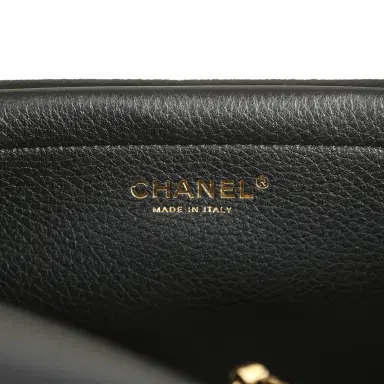 Chanel Chanel Small "Urban Essential" East West Shopping Tote Black Grained Calfskin and Beige Suede Gold Hardware | Thumbnail 10 Chanel Chanel Small "Urban Essential" East West Shopping Tote Black Grained Calfskin and Beige Suede Gold Hardware | Thumbnail 10