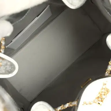 Chanel Chanel Small 25 Hobo Bag Silver Metallic Calfskin Gold Hardware | Thumbnail 8