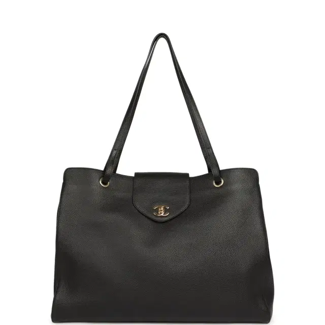Chanel Chanel XXL "It Girl" Shopping Tote Black Grained Calfskin Gold Hardware