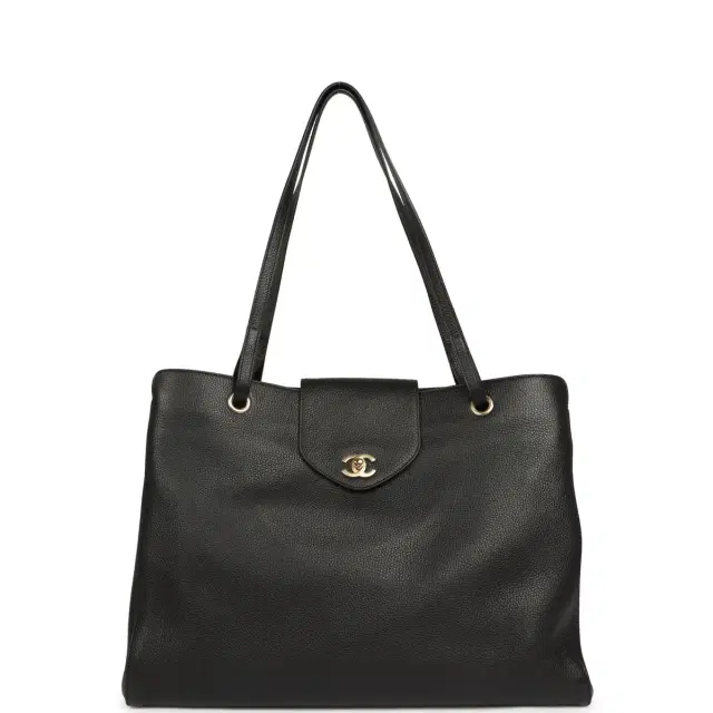 Chanel Chanel XXL "It Girl" Shopping Tote Black Grained Calfskin Gold Hardware
