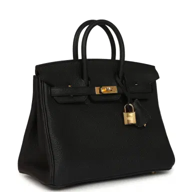 HERMÈS Hermes Birkin 25 Black Togo Gold Hardware | Thumbnail 2 HERMÈS Hermes Birkin 25 Black Togo Gold Hardware | Thumbnail 2