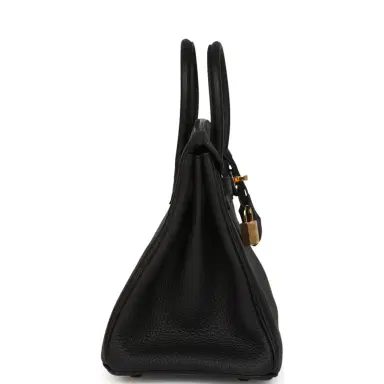 HERMÈS Hermes Birkin 25 Black Togo Gold Hardware | Thumbnail 3 HERMÈS Hermes Birkin 25 Black Togo Gold Hardware | Thumbnail 3
