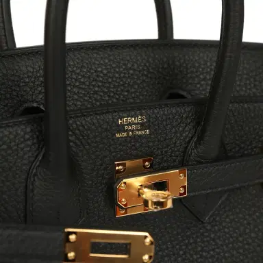HERMÈS Hermes Birkin 25 Black Togo Gold Hardware | Thumbnail 7 HERMÈS Hermes Birkin 25 Black Togo Gold Hardware | Thumbnail 7