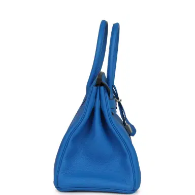 HERMÈS Hermes Birkin 30 Bleu Hydra Togo Palladium Hardware | Thumbnail 3 HERMÈS Hermes Birkin 30 Bleu Hydra Togo Palladium Hardware | Thumbnail 3
