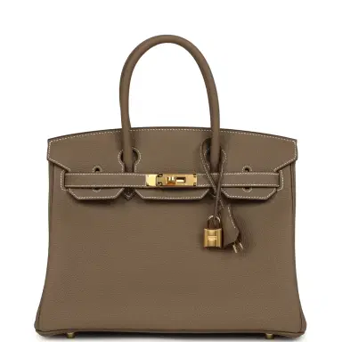 HERMÈS Hermes Birkin 30 Etoupe Togo Gold Hardware | Thumbnail 1 HERMÈS Hermes Birkin 30 Etoupe Togo Gold Hardware | Thumbnail 1