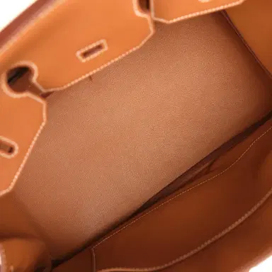 HERMÈS Hermes Birkin 35 Gold Togo Palladium Hardware | Thumbnail 8 HERMÈS Hermes Birkin 35 Gold Togo Palladium Hardware | Thumbnail 8