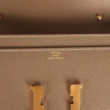 HERMÈS Hermes Constance Wallet To Go Etain Epsom Gold Hardware | Thumbnail 7 HERMÈS Hermes Constance Wallet To Go Etain Epsom Gold Hardware | Thumbnail 7