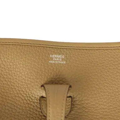 HERMÈS Hermes Evelyne III PM Dune Clemence Palladium Hardware | Thumbnail 7