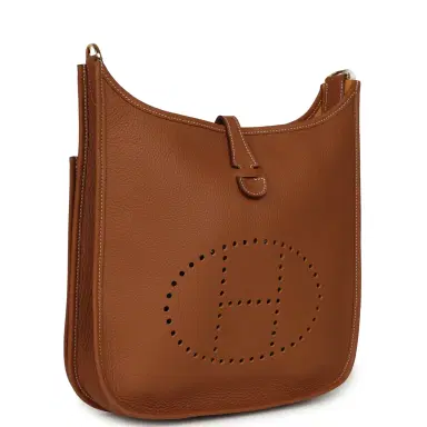 HERMÈS Hermes Evelyne III PM Gold Clemence Gold Hardware | Thumbnail 2 HERMÈS Hermes Evelyne III PM Gold Clemence Gold Hardware | Thumbnail 2