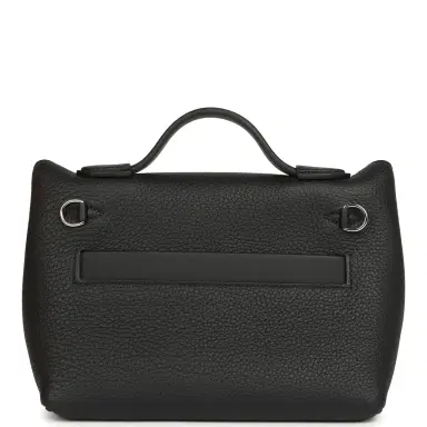 HERMÈS Hermes Mini 24/24 Bag Black Togo, Swift Palladium Hardware | Thumbnail 4 HERMÈS Hermes Mini 24/24 Bag Black Togo, Swift Palladium Hardware | Thumbnail 4