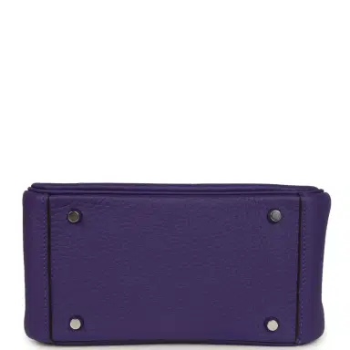 HERMÈS Hermes Mini Lindy II Purple Clemence Palladium Hardware | Thumbnail 7 HERMÈS Hermes Mini Lindy II Purple Clemence Palladium Hardware | Thumbnail 7