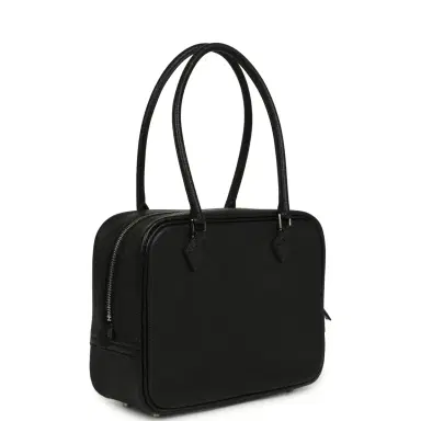 HERMÈS Hermes Mini Plume 21 Bag Black Chevre Palladium Hardware | Thumbnail 2