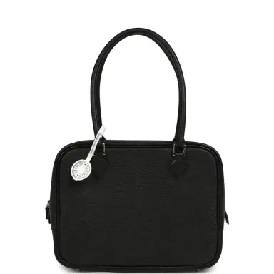 HERMÈS Hermes Mini Plume 21 Bag Black Chevre Palladium Hardware | Thumbnail 4
