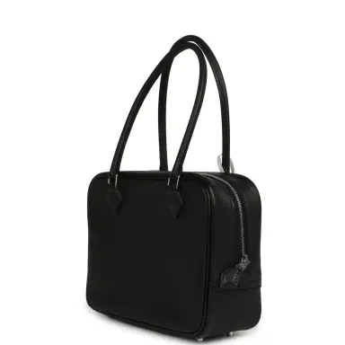 HERMÈS Hermes Mini Plume 21 Bag Black Chevre Palladium Hardware | Thumbnail 5