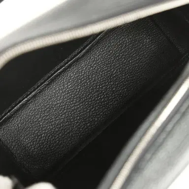 HERMÈS Hermes Mini Plume 21 Bag Black Chevre Palladium Hardware | Thumbnail 7