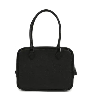HERMÈS Hermes Mini Plume 21 Bag Black Chevre Palladium Hardware | Thumbnail 1