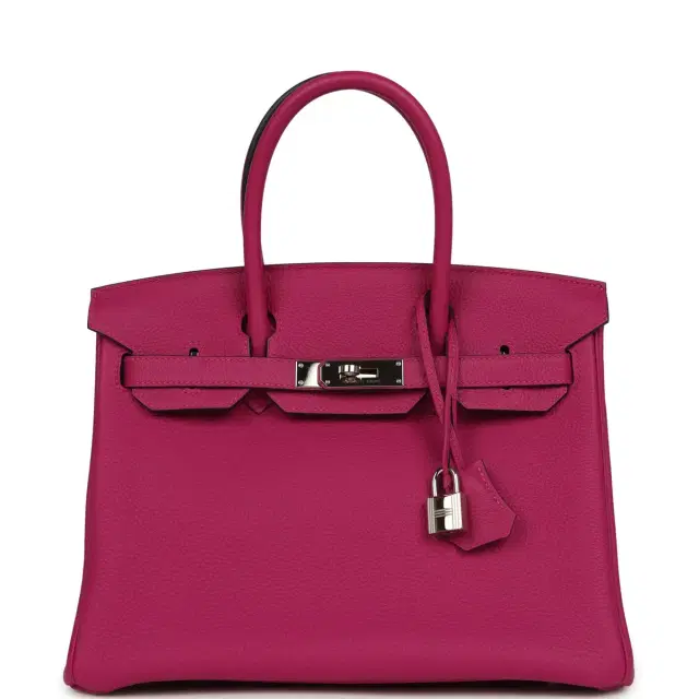HERMÈS Pre-owned Hermes Birkin 30 Rose Poupre Togo Palladium Hardware