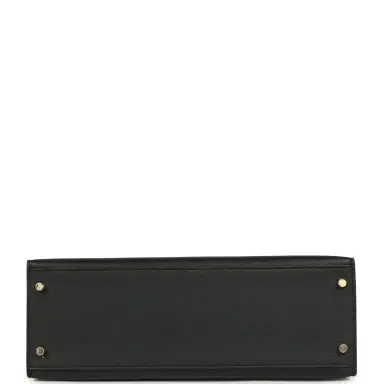 HERMÈS Pre-owned Hermes Kelly Sellier 32 Black Epsom Gold Hardware | Thumbnail 6