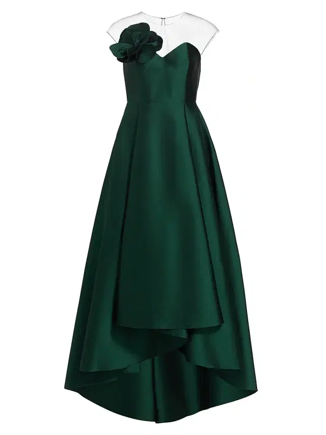 SACHIN BABI Women's Blakely High-Low Gown - Forest Green