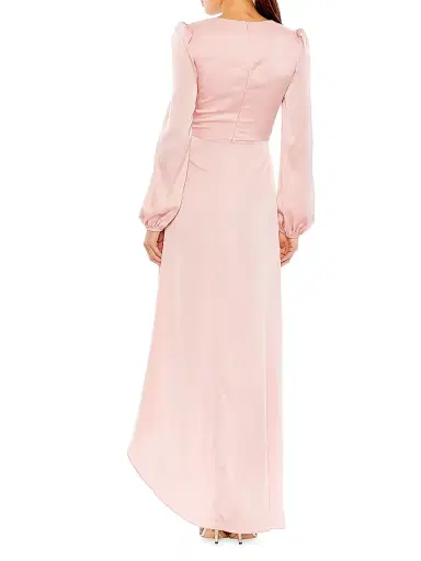 Mac Duggal Women's Ieena Satin Wrap Gown | Thumbnail 4 Mac Duggal Women's Ieena Satin Wrap Gown | Thumbnail 4