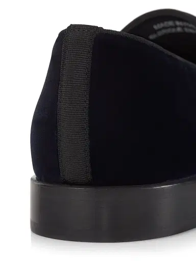 Saks Fifth Avenue Men's COLLECTION Velvet Loafers - Navy | Thumbnail 6 Saks Fifth Avenue Men's COLLECTION Velvet Loafers - Navy | Thumbnail 6