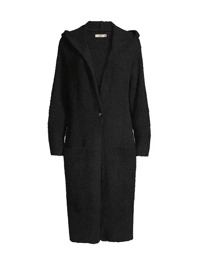 UGG Women's Judith Hooded Cardgian - Black