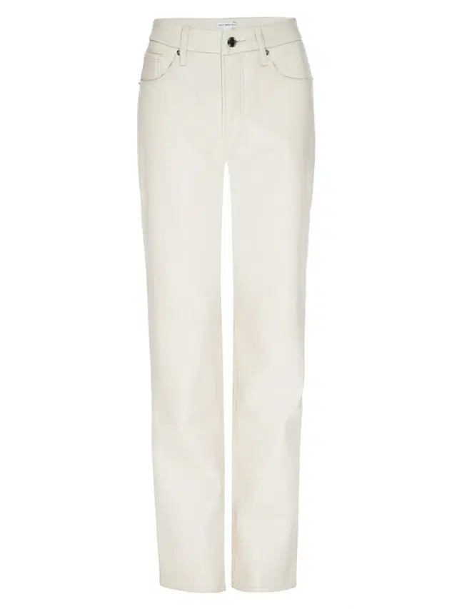 Good American Women's Better Than Leather Good Icon Straight-Leg Pants - Bone