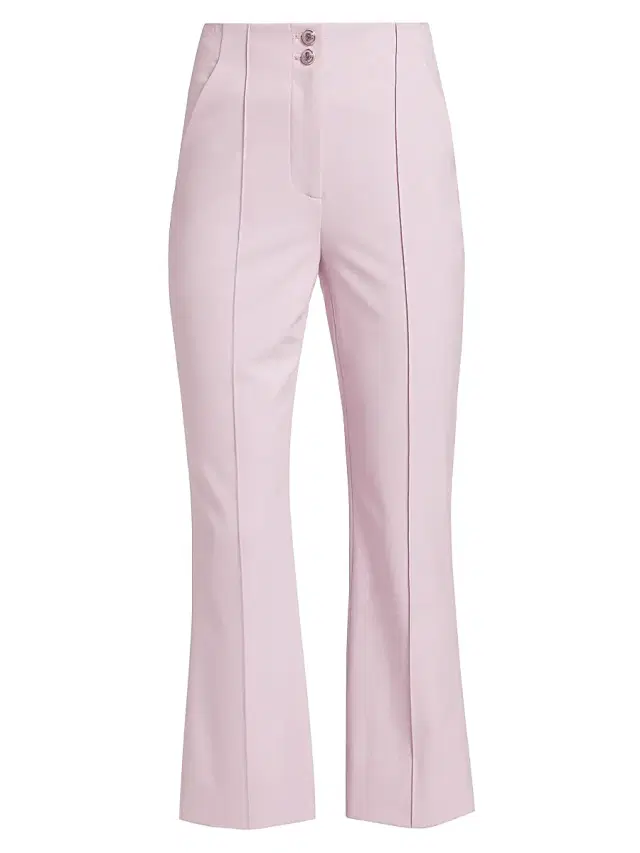 Veronica Beard Women's Kean Stretch Boot-Cut Pants - Barely Orchid
