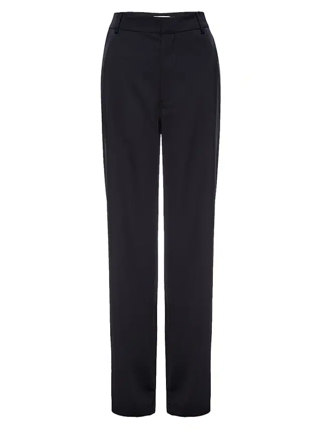 Good American Women's High-Rise Satin Trouser - Black