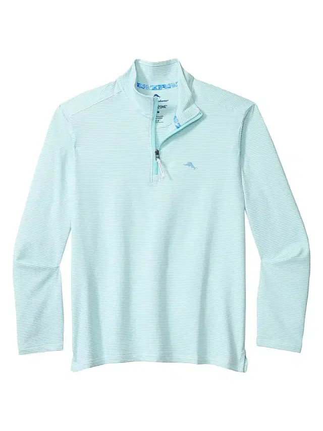 Tommy Bahama Men's Costa Wave Quarter-Zip Top - Starlight Blue