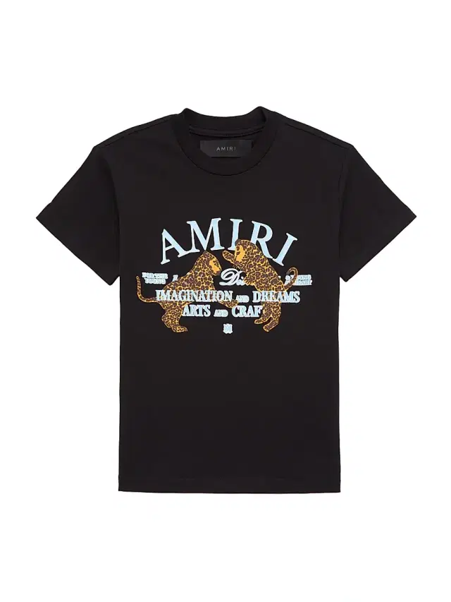 Amiri Little Kid's & Kid's Arts District Leopard T-Shirt - Black