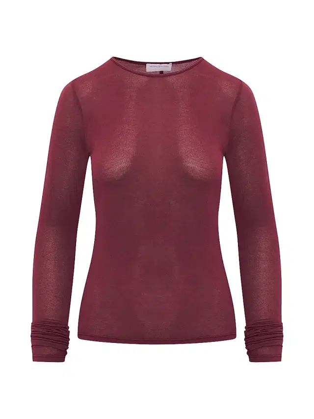 Artemis Diciero Women's Dasha Long-Sleeve Top - Burgundy