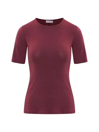 Artemis Diciero Women's Giselle Crewneck T-Shirt - Burgundy | Thumbnail 1 Artemis Diciero Women's Giselle Crewneck T-Shirt - Burgundy | Thumbnail 1