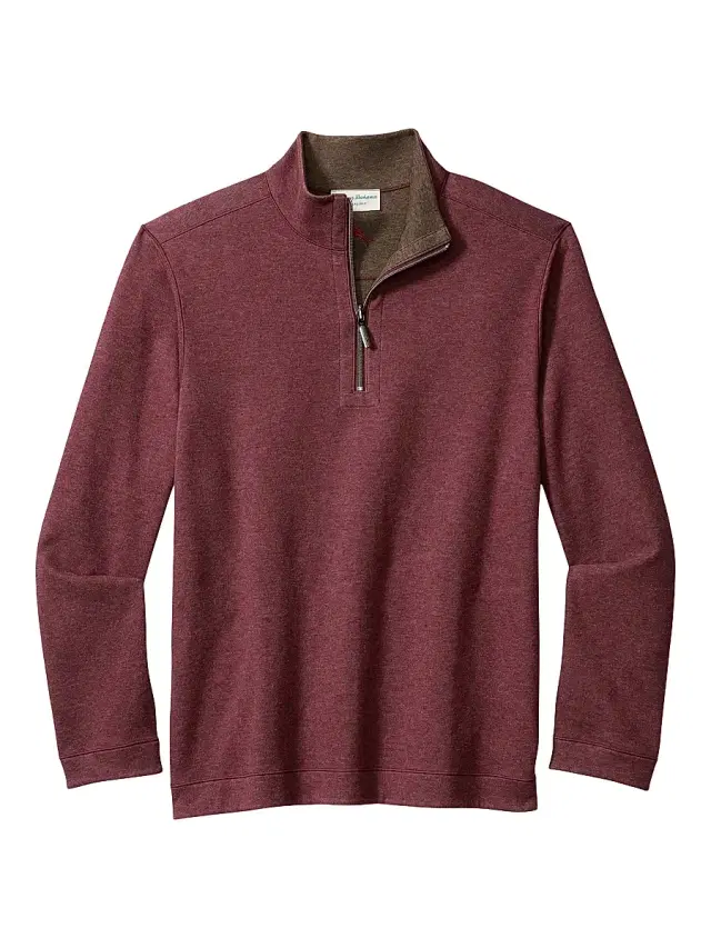 Tommy Bahama Men's Flipview Quarter-Zip Sweater