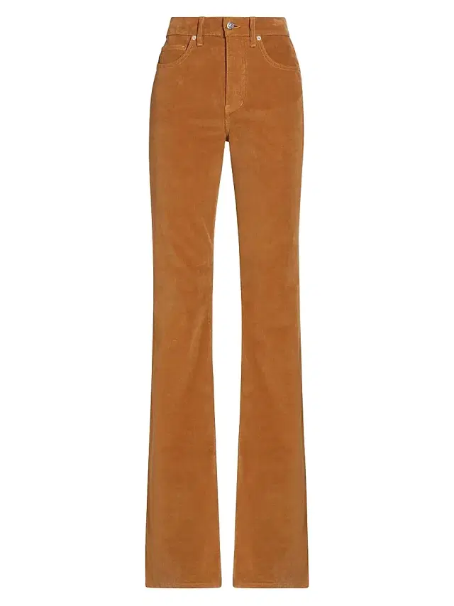 Veronica Beard Women's Sheridan Corduroy Bell Bottoms - Camel