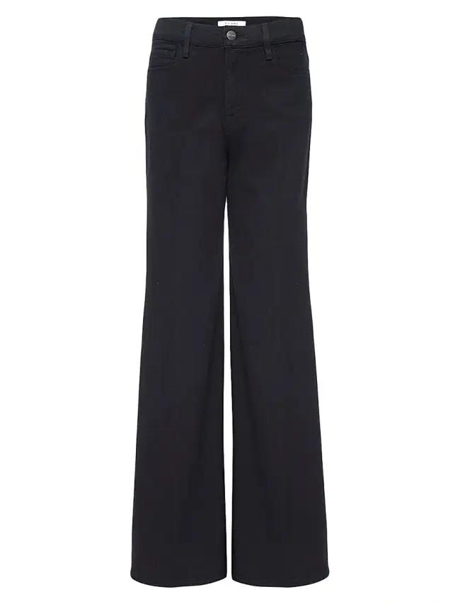 FRAME Women's Le Palazzo Wide Leg Jeans - Film Noir