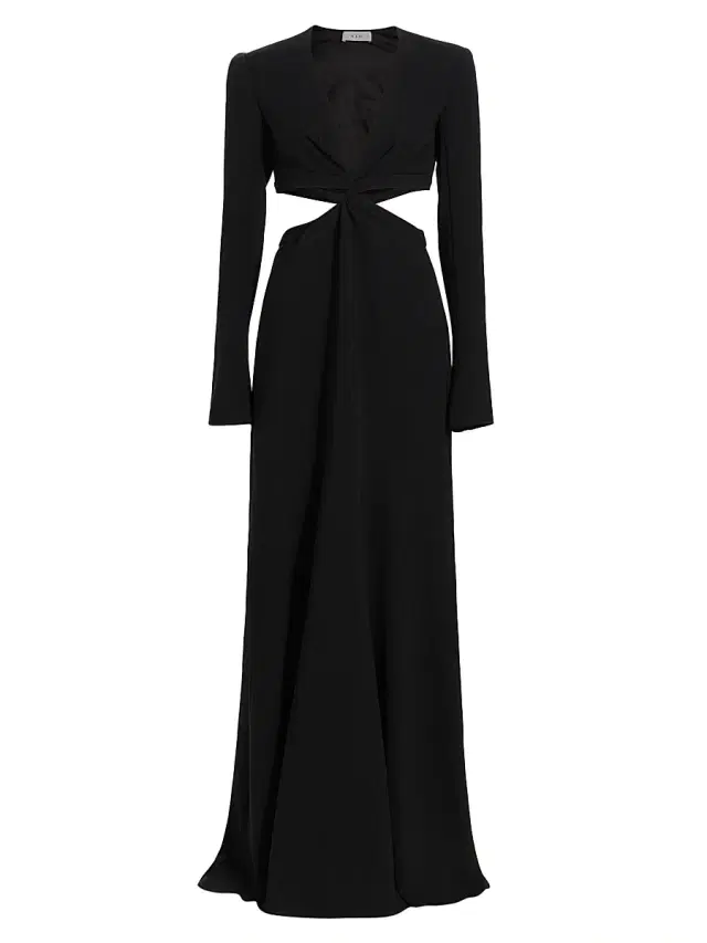 A.L.C. Women's Issa Cutout Long-Sleeve Gown - Black
