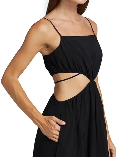 SIMKHAI Women's Amora Cutout Maxi Dress - Black | Thumbnail 5 SIMKHAI Women's Amora Cutout Maxi Dress - Black | Thumbnail 5