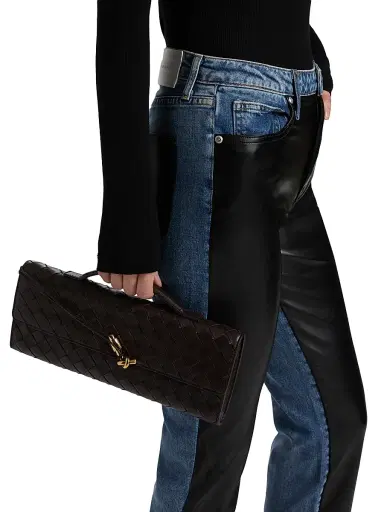 Jonathan Simkhai Standard Women's River Mixed-Media High-Rise Straight-Leg Jeans | Thumbnail 6 Jonathan Simkhai Standard Women's River Mixed-Media High-Rise Straight-Leg Jeans | Thumbnail 6