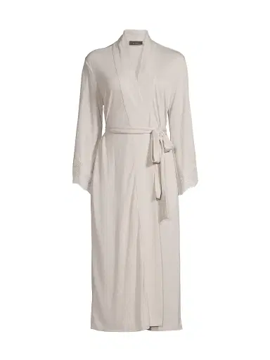 Natori Women's Luxe Shangri-La Robe - Beige | Thumbnail 1