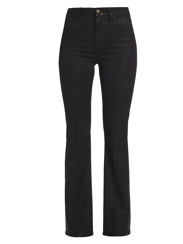 Joe's Jeans Women's Hi Honey Coated High-Rise Bootcut Jeans - Black