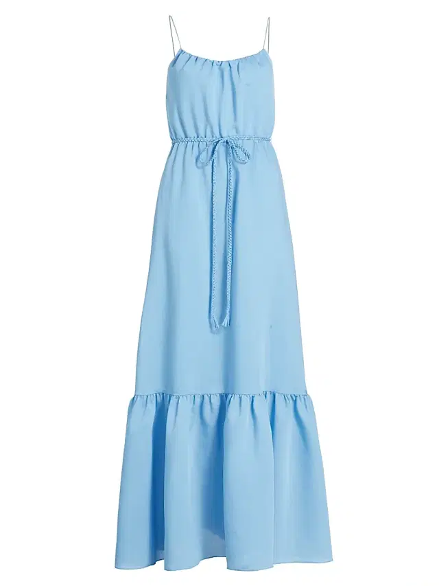 ALICE + OLIVIA Women's Jayda Belted Scoopneck Maxi Dress - Oxford Blue