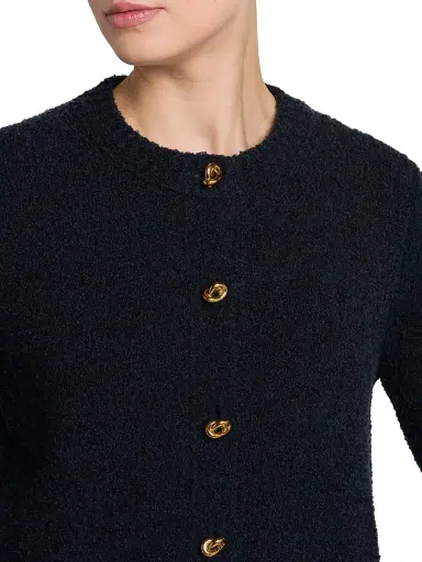Bottega Veneta Women's Bouclé Knit Crewneck Cardigan | Thumbnail 6 Bottega Veneta Women's Bouclé Knit Crewneck Cardigan | Thumbnail 6