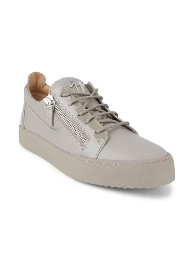 Giuseppe Zanotti Men's Briel Side Zip Leather Low-Top Sneakers | Thumbnail 2 Giuseppe Zanotti Men's Briel Side Zip Leather Low-Top Sneakers | Thumbnail 2
