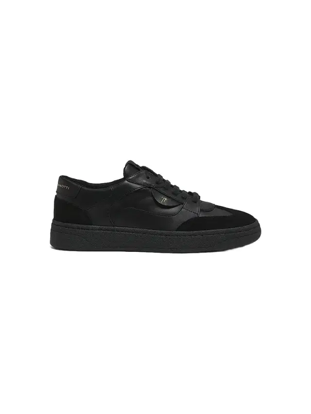 Giuseppe Zanotti Men's Scarpa Uomo Leather Low-Top Sneakers - Black Velvet